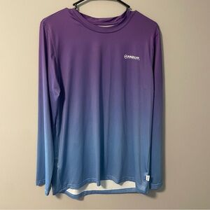 Magellan Outdoors Caddo Lake Ombre Women’s XL Boyfriend Fit Ombré Purple Blue